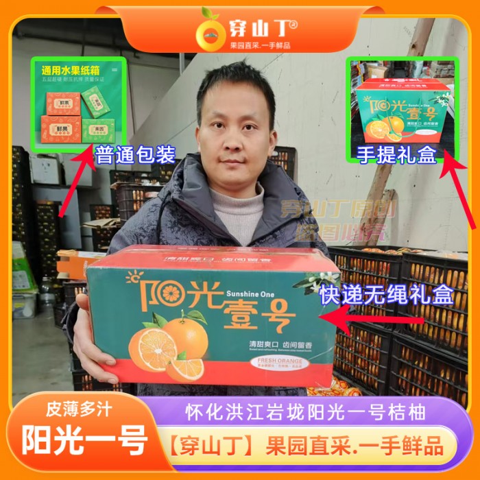 湖南怀化洪江岩垅阳光一号桔柚_怀化香甜柚